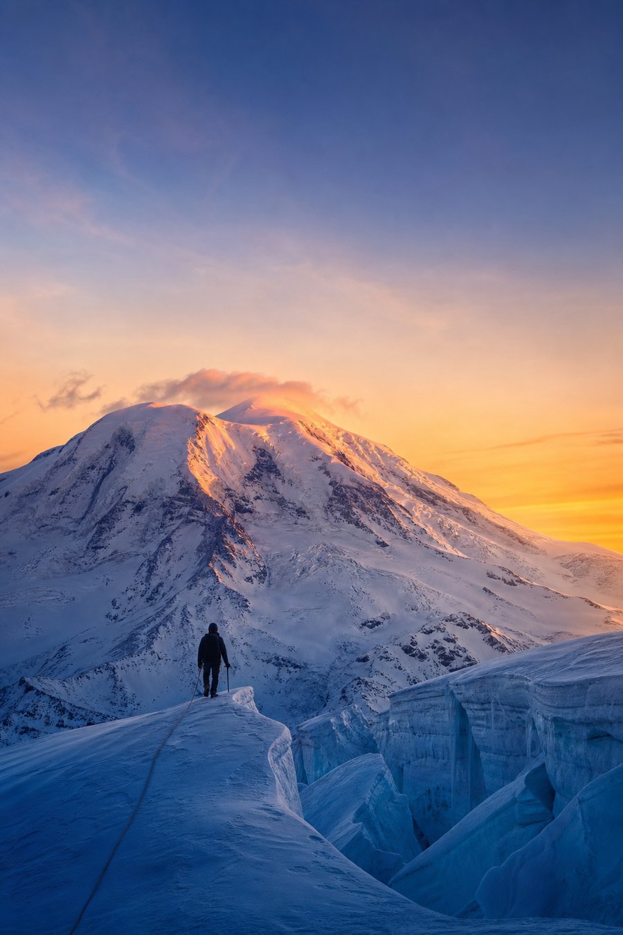 Conquering Mt. Rainier cover
