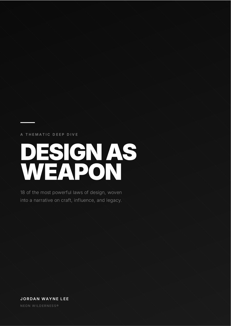 Design as Weapon cover