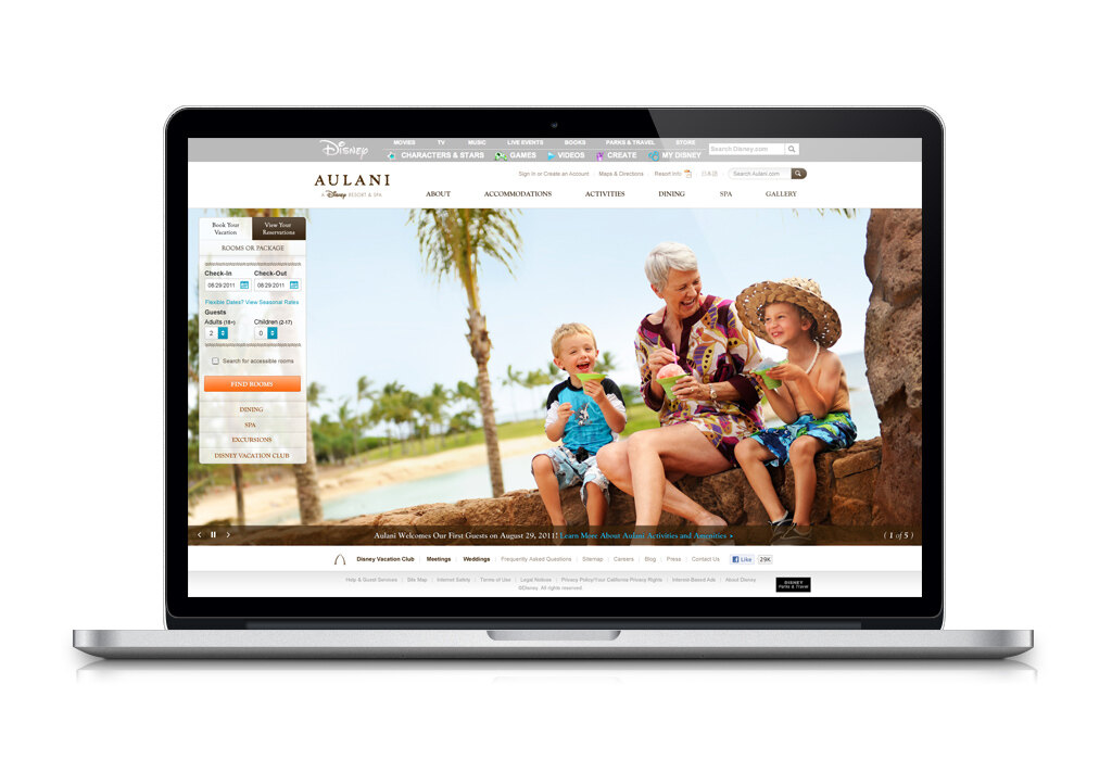 Aulani resort experience detail