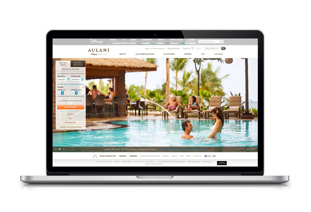 Aulani booking and planning experience