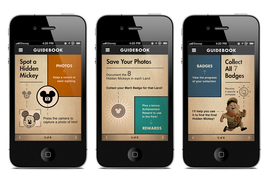 Hidden Mickey app screen