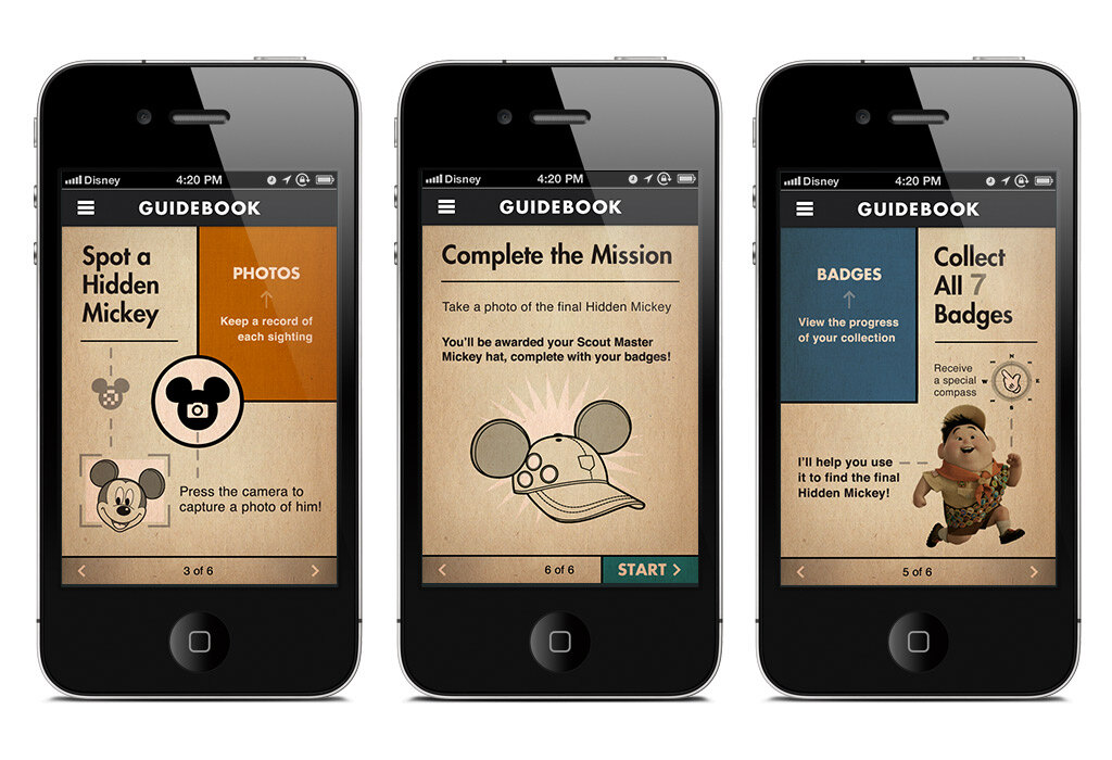 Hidden Mickey app screen